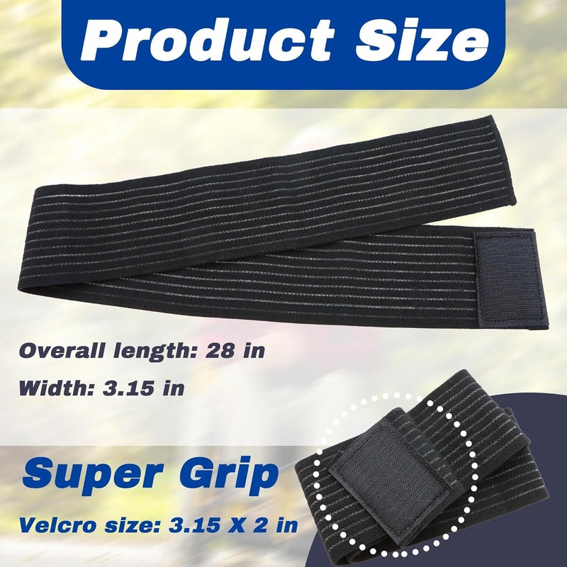 Terixe 2 Pack Wheelchair Leg Straps - Polyester Material, Breathable & Elastic - Foot, Calf & Seat Belt Restraints for Wheelchair Accessory - Image 3